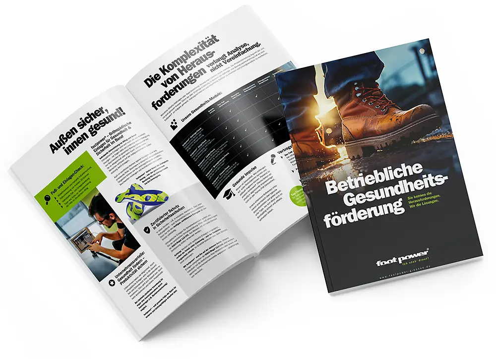 Aufgeklappter BGF-Folder Gießen von 2025